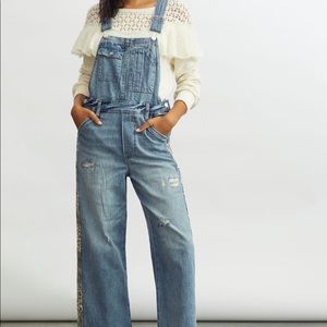 Anthropologie Pilcro The Lex Denim Overalls size 32